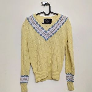 Ralph Lauren pastel yellow sweater
